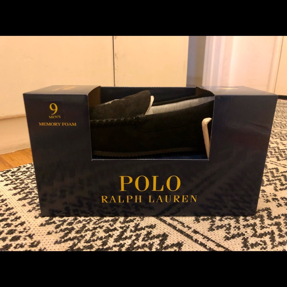Ralph Lauren Memory Foam Men’s Loafer Slippers Size 9